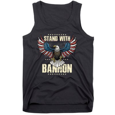 I Stand With Bannon Patriotic Tank Top