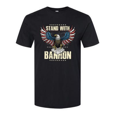 I Stand With Bannon Patriotic Softstyle CVC T-Shirt