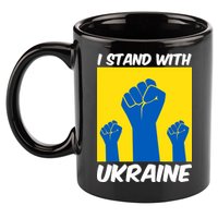 I Stand With Ukraine Fist 11oz C Handle Ceramic Mug