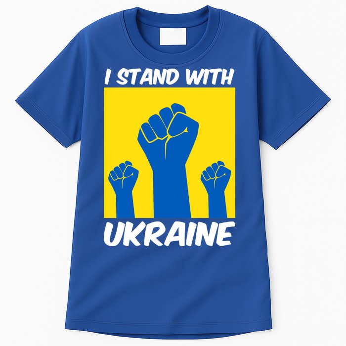 I Stand With Ukraine Fist Tall T-Shirt