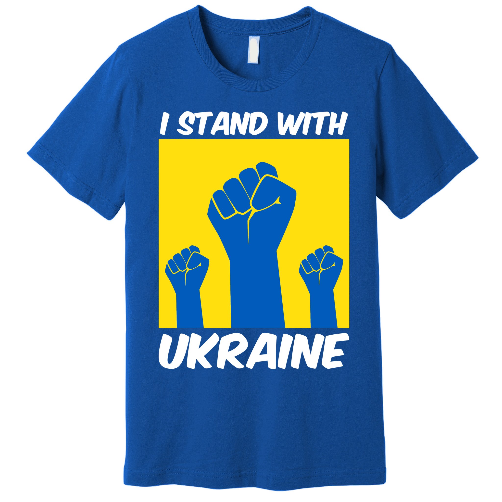I Stand With Ukraine Fist Premium T-Shirt