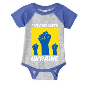 I Stand With Ukraine Fist Infant Baby Jersey Bodysuit