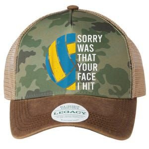 I'm sorry was that your face I hit funny Volleyball Player Legacy Tie Dye Trucker Hat