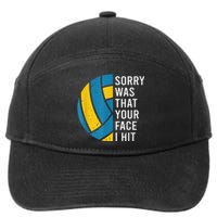 I'm sorry was that your face I hit funny Volleyball Player 7-Panel Snapback Hat