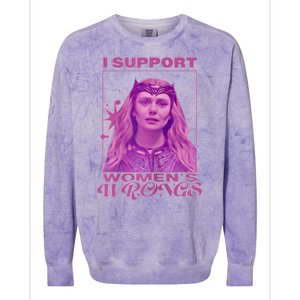 I Support Women’s Wrongs Colorblast Crewneck Sweatshirt