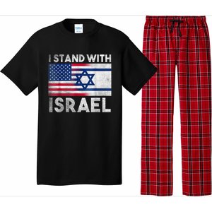 I Stand With Israel - Pray For Israel - US and Israel Flag Pajama Set