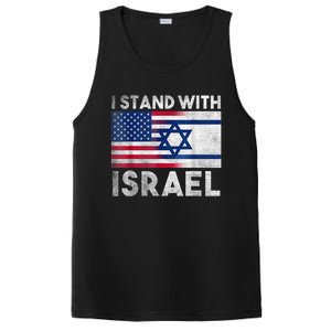 I Stand With Israel - Pray For Israel - US and Israel Flag PosiCharge Competitor Tank