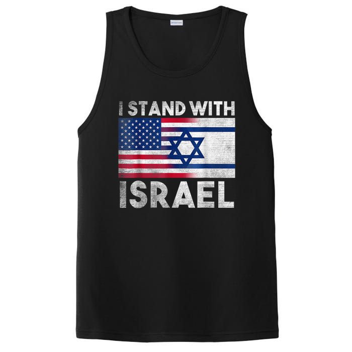 I Stand With Israel - Pray For Israel - US and Israel Flag PosiCharge Competitor Tank