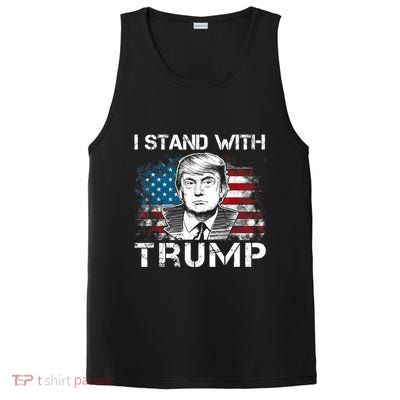 I Stand With Trump Pro Trump Supporter Free Trump PosiCharge Competitor Tank