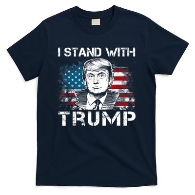 I Stand With Trump Pro Trump Supporter Free Trump T-Shirt
