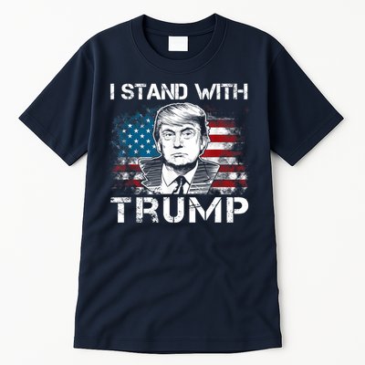 I Stand With Trump Pro Trump Supporter Free Trump Tall T-Shirt