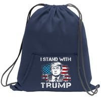 I Stand With Trump Pro Trump Supporter Free Trump Sweatshirt Cinch Pack Bag