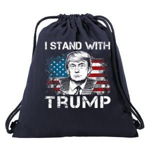 I Stand With Trump Pro Trump Supporter Free Trump Drawstring Bag