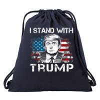 I Stand With Trump Pro Trump Supporter Free Trump Drawstring Bag