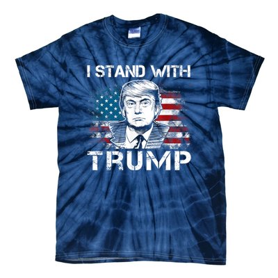 I Stand With Trump Pro Trump Supporter Free Trump Tie-Dye T-Shirt