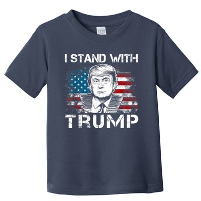 I Stand With Trump Pro Trump Supporter Free Trump Toddler T-Shirt