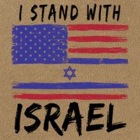 I Stand With Israel Support Israel Cotton Canvas Backpack