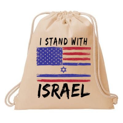 I Stand With Israel Support Israel Drawstring Bag