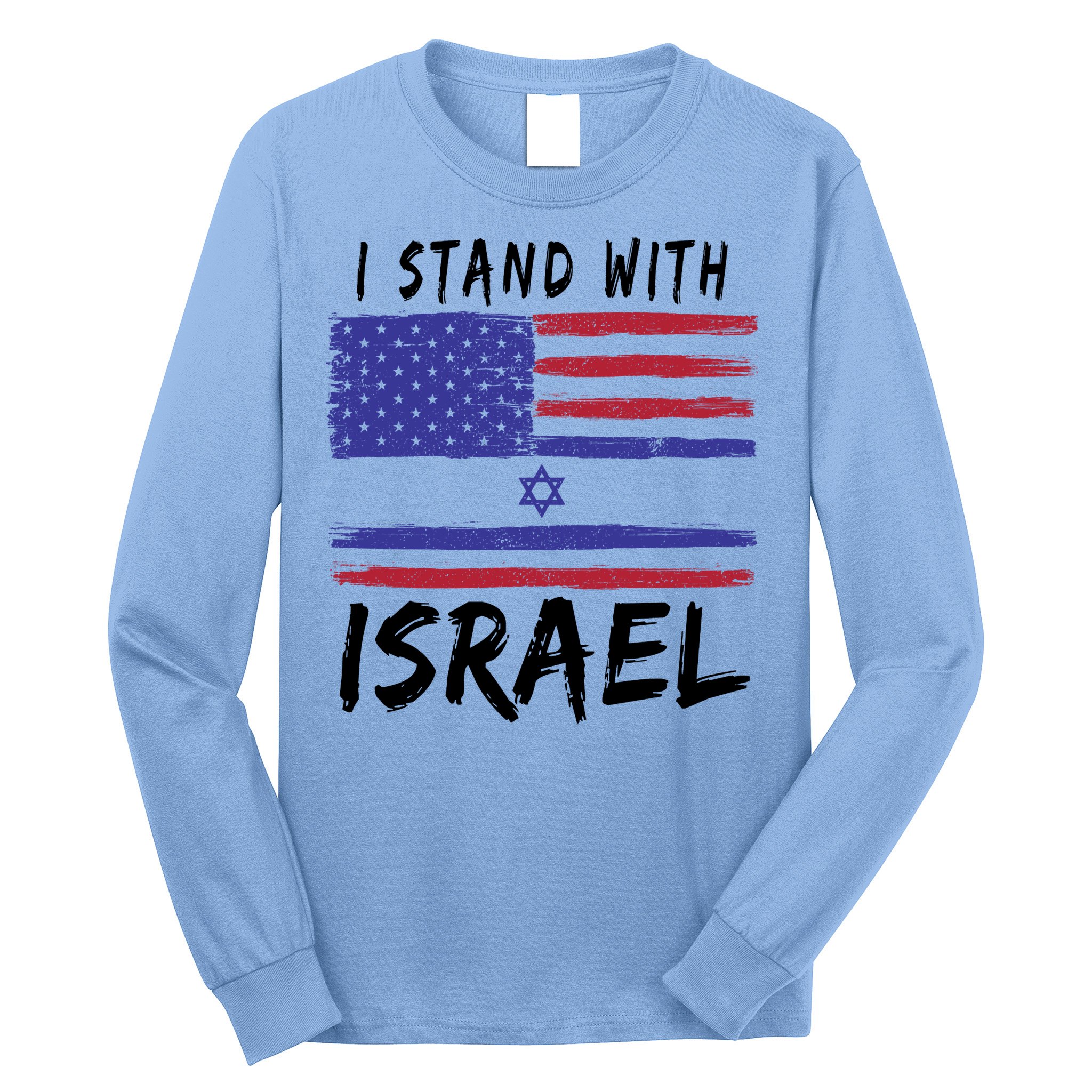 I Stand With Israel Support Israel Long Sleeve Shirt
