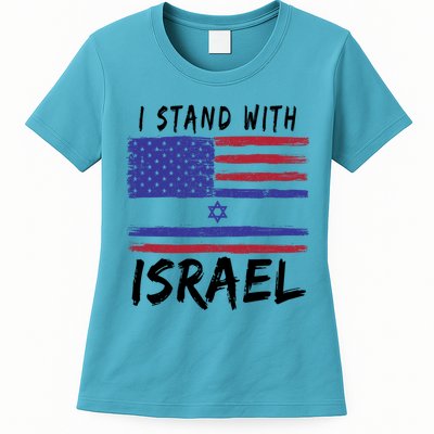 I Stand With Israel Support Israel Womens T-Shirt