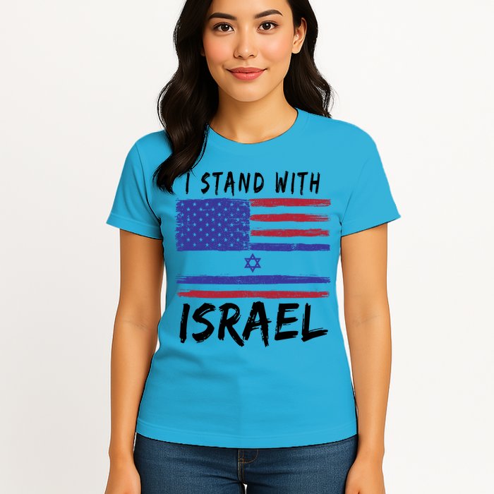 I Stand With Israel Support Israel Womens T-Shirt