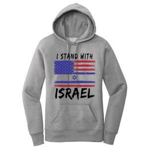 I Stand With Israel Support Israel Women's Pullover Hoodie