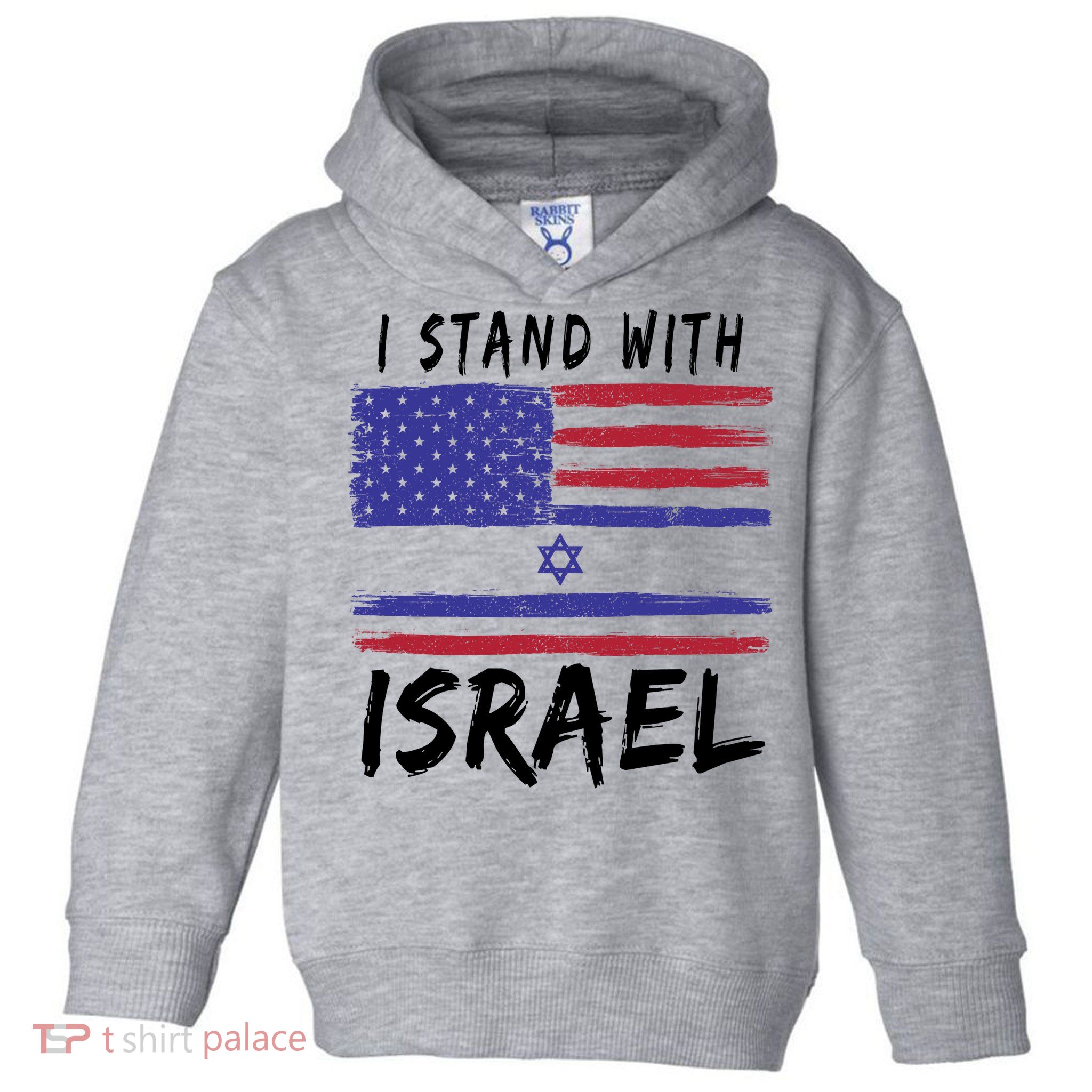 I Stand With Israel Support Israel Toddler Hoodie