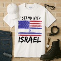 I Stand With Israel Support Israel Tall T-Shirt