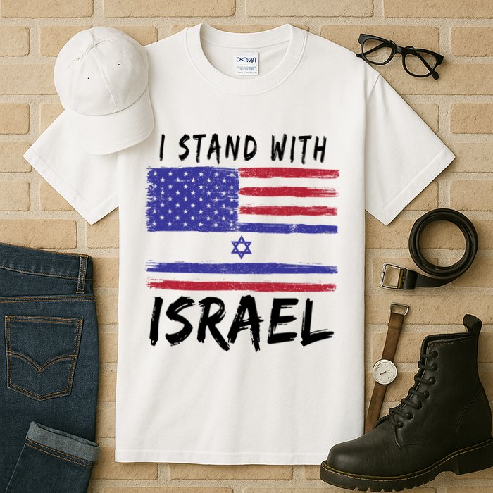 I Stand With Israel Support Israel Tall T-Shirt