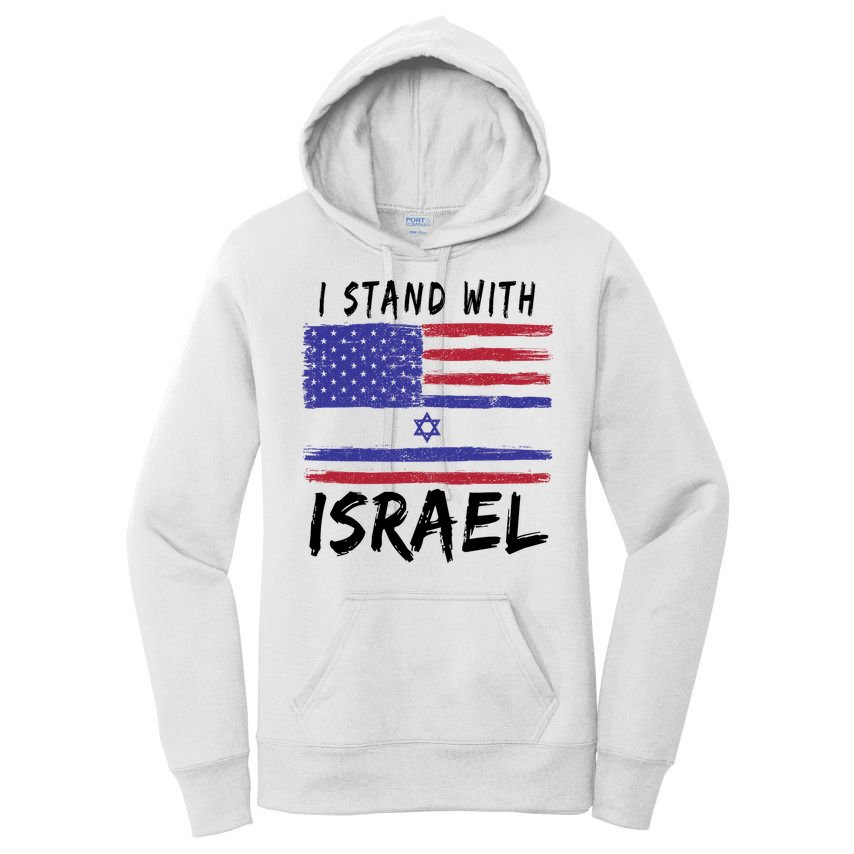 I Stand With Israel Support Israel Women's Pullover Hoodie