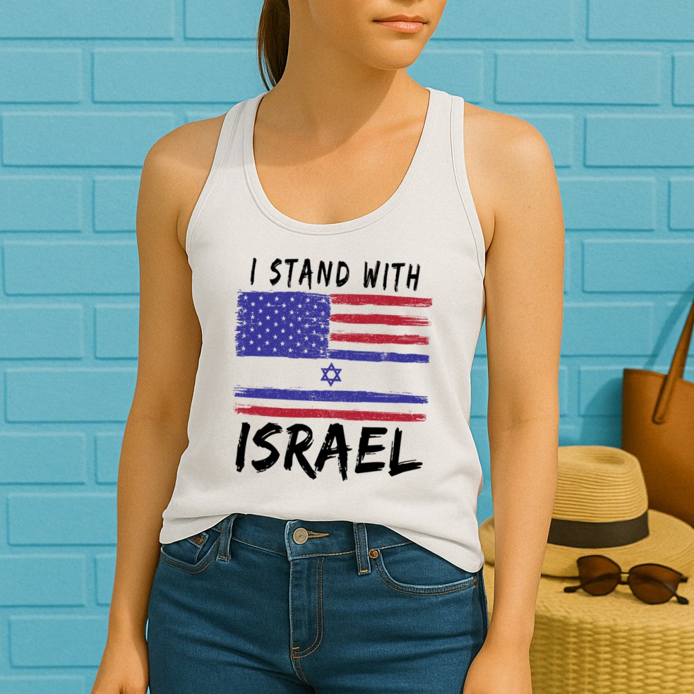I Stand With Israel Support Israel Womens Tank Top