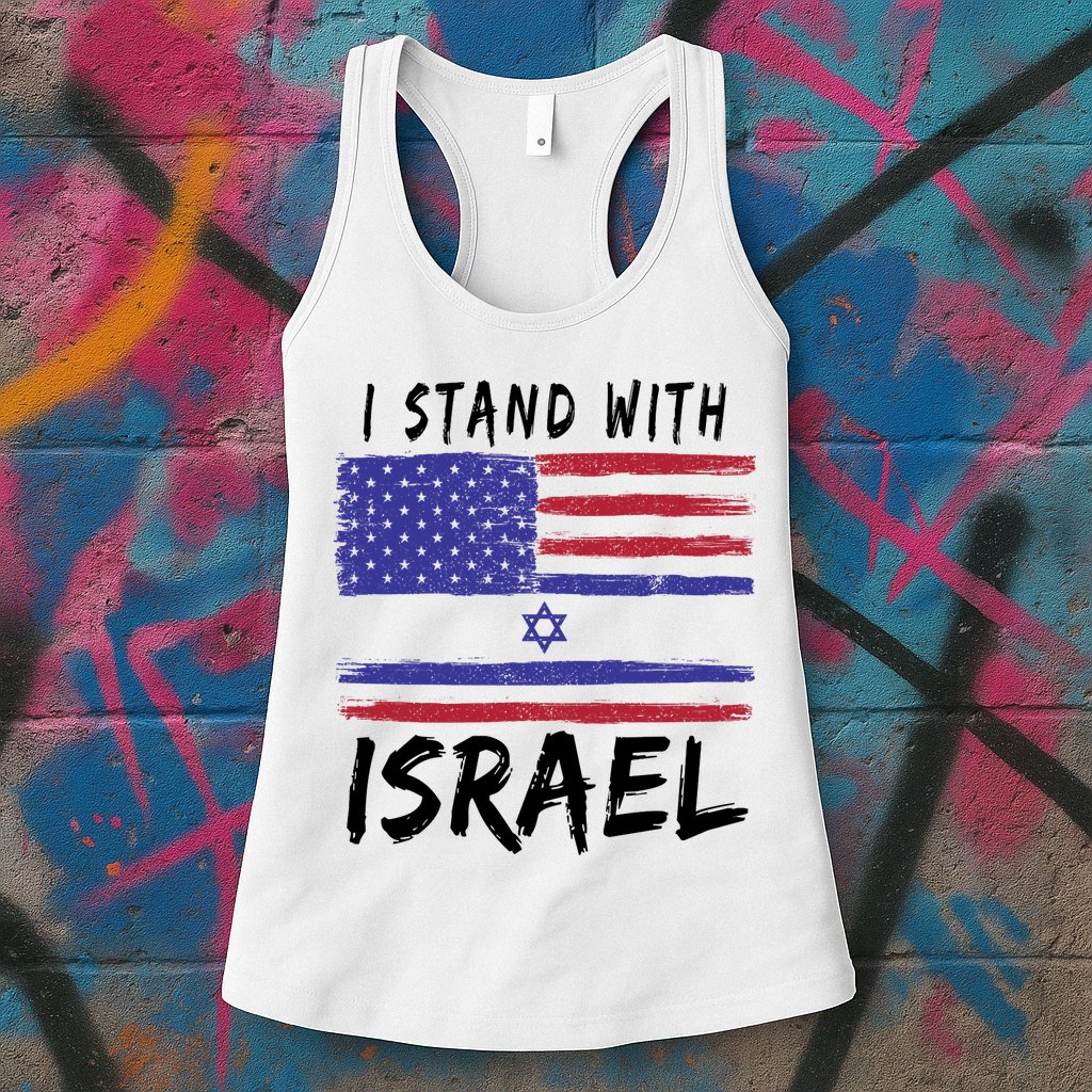 I Stand With Israel Support Israel Womens Tank Top