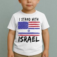 I Stand With Israel Support Israel Toddler T-Shirt