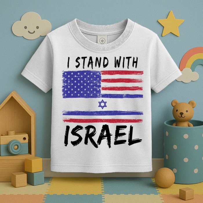 I Stand With Israel Support Israel Toddler T-Shirt