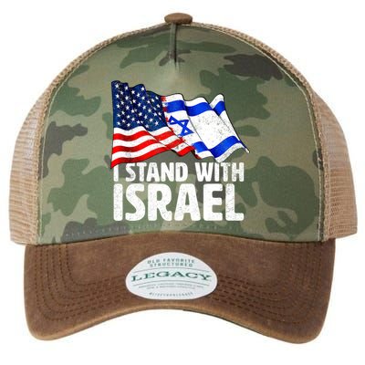 I Stand With Israel Israeli Pray For Israel Legacy Tie Dye Trucker Hat