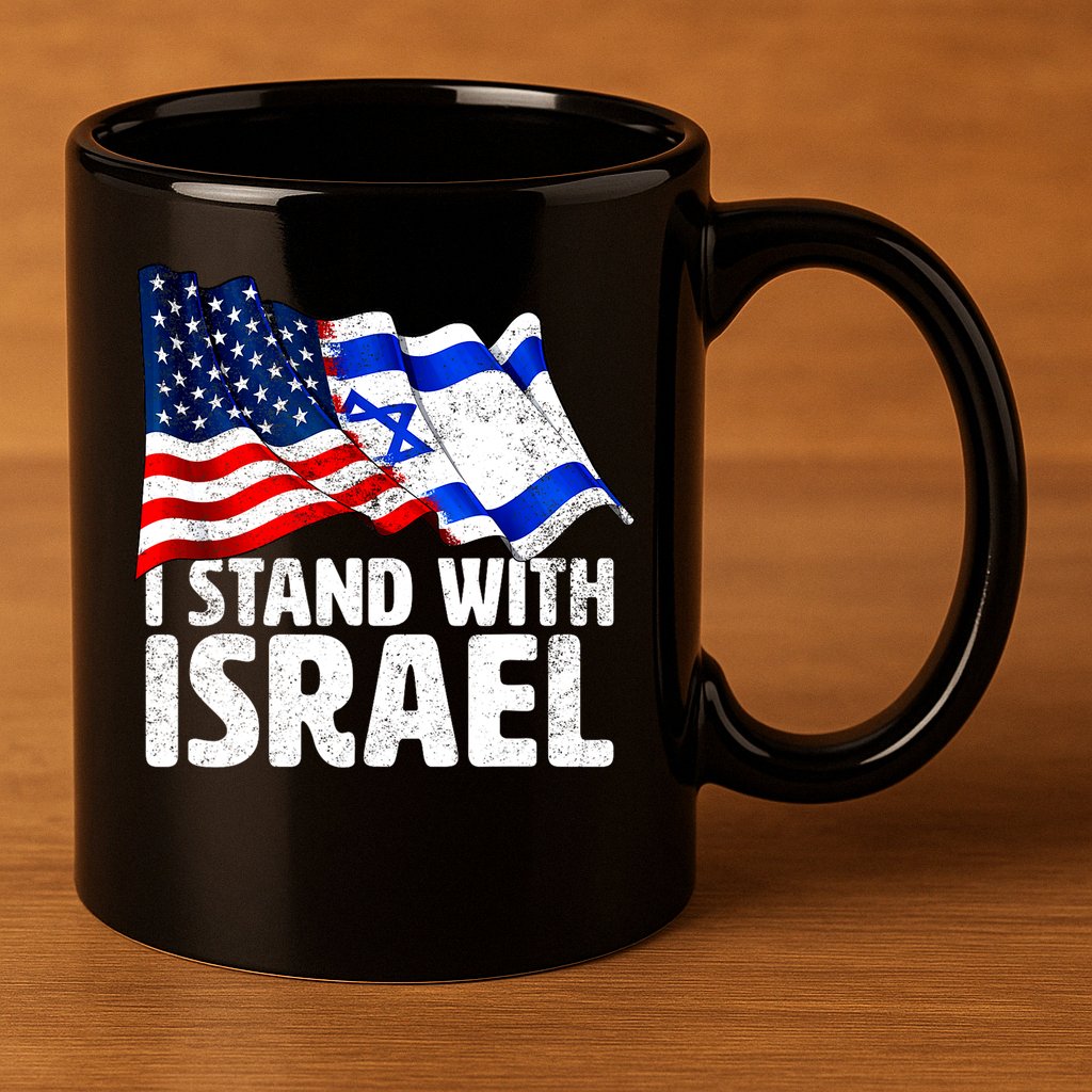 I Stand With Israel Israeli Pray For Israel 11oz C Handle Ceramic Mug