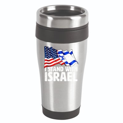 I Stand With Israel Israeli Pray For Israel 16oz Travel Tumbler