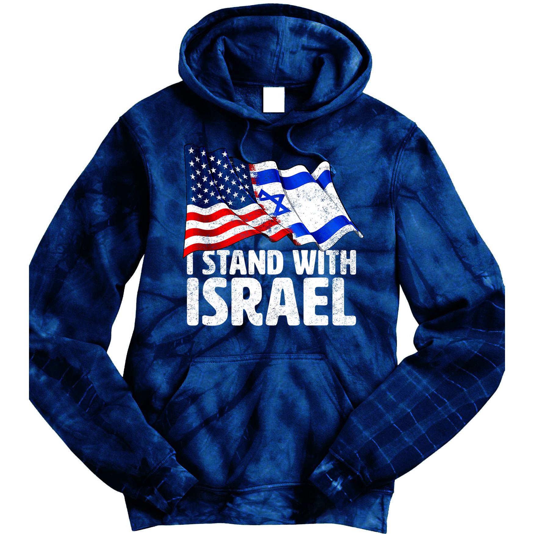 I Stand With Israel Israeli Pray For Israel Tie Dye Hoodie