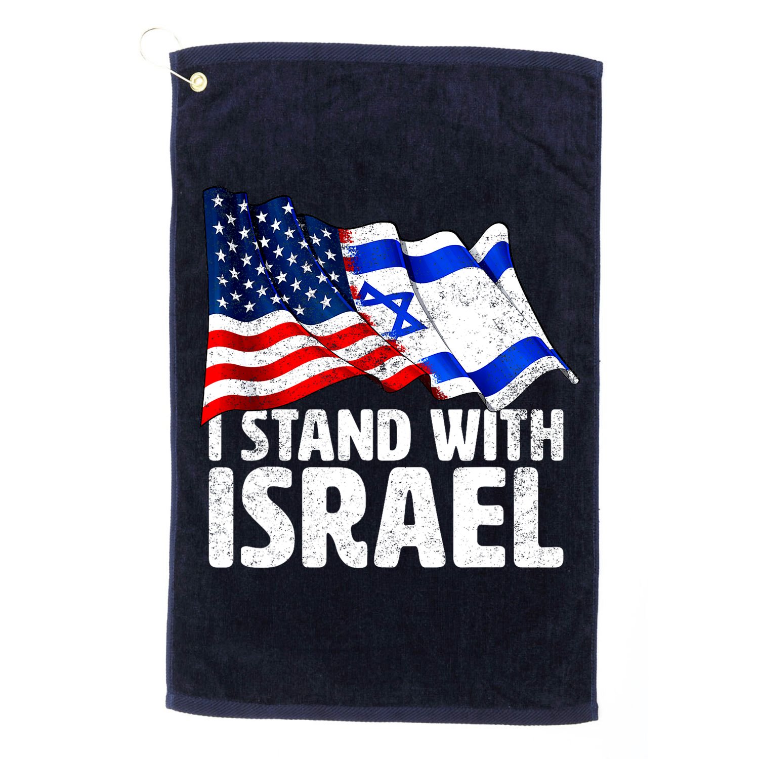 I Stand With Israel Israeli Pray For Israel Golf Towel