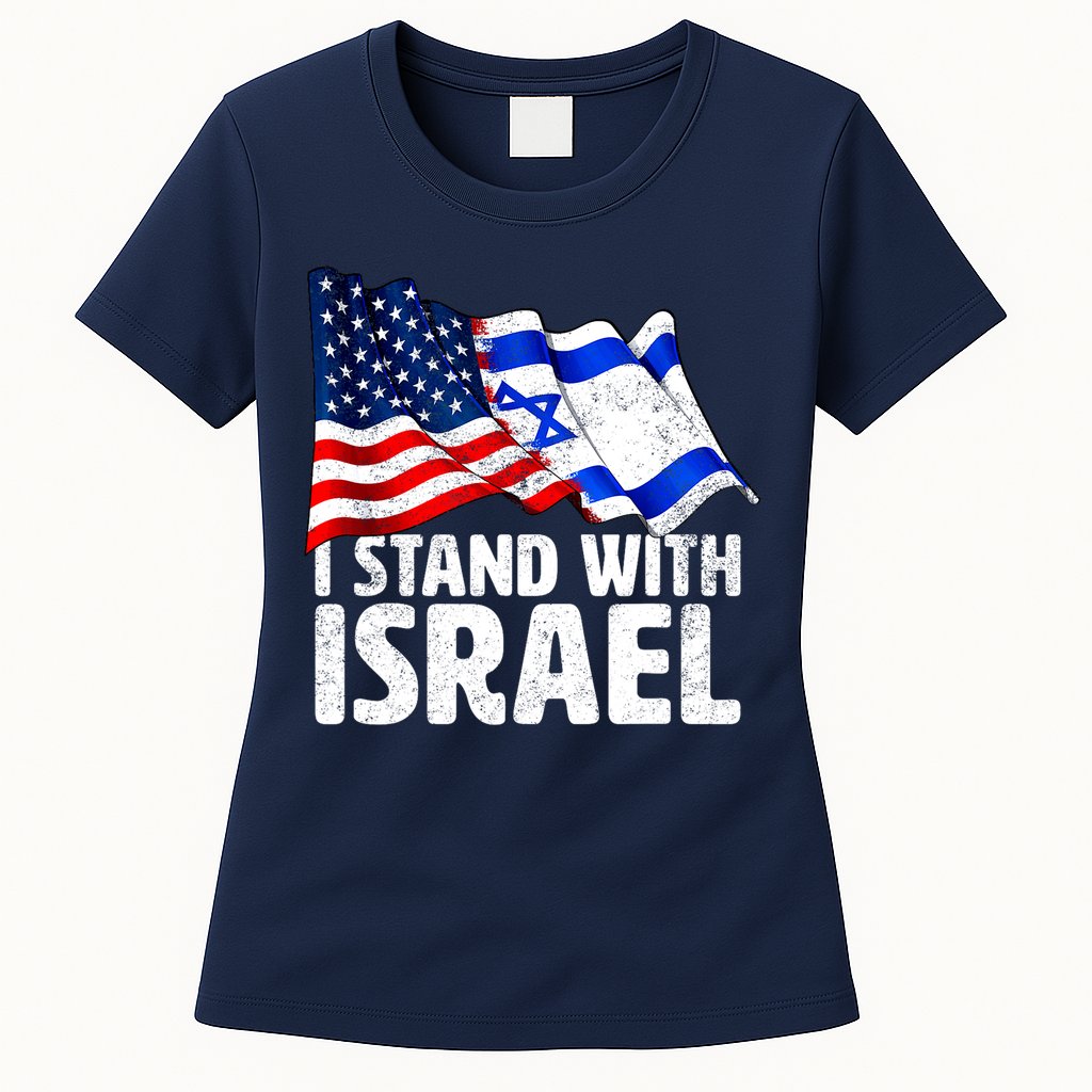 I Stand With Israel Israeli Pray For Israel Womens T-Shirt