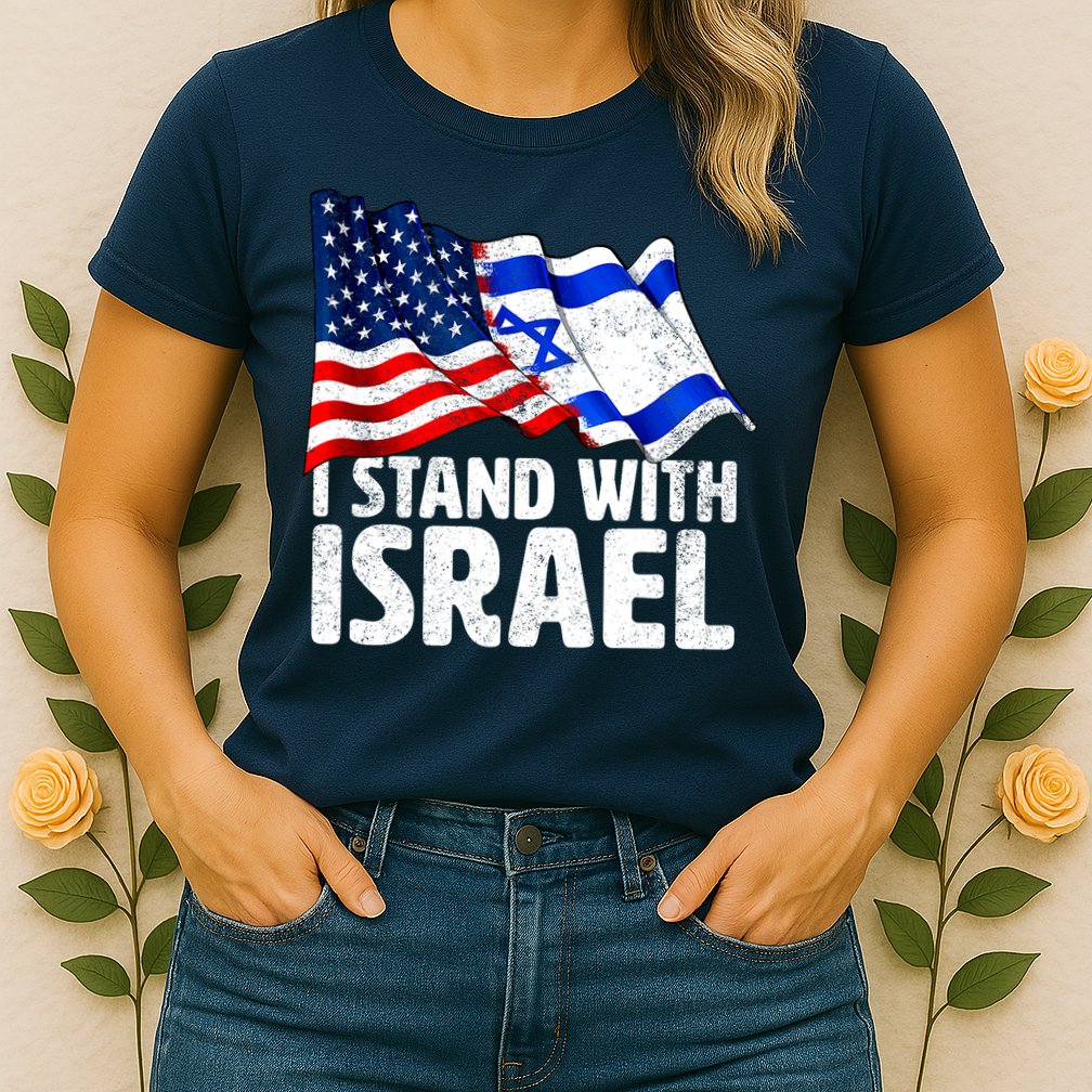 I Stand With Israel Israeli Pray For Israel Womens T-Shirt