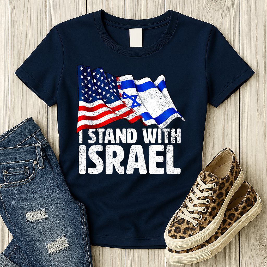 I Stand With Israel Israeli Pray For Israel Womens T-Shirt
