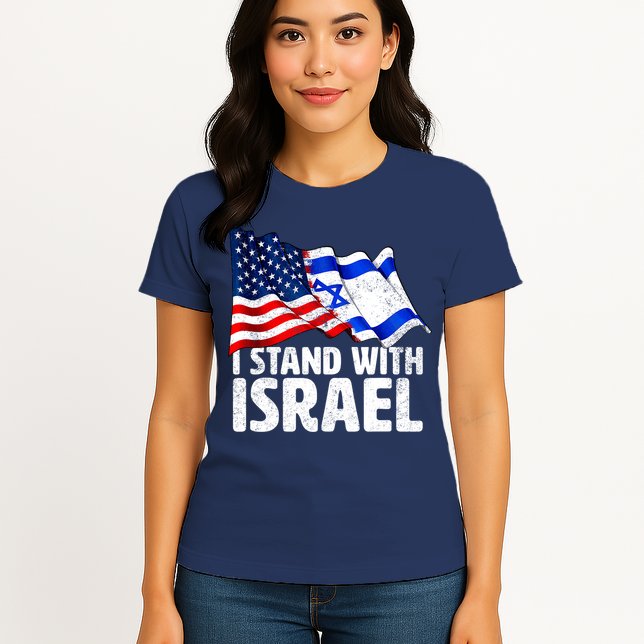 I Stand With Israel Israeli Pray For Israel Womens T-Shirt