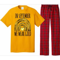 In September We Wear Gold Childhood Cancer Rainbow Pajama Set