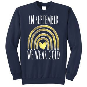 In September We Wear Gold Childhood Cancer Rainbow Sweatshirt