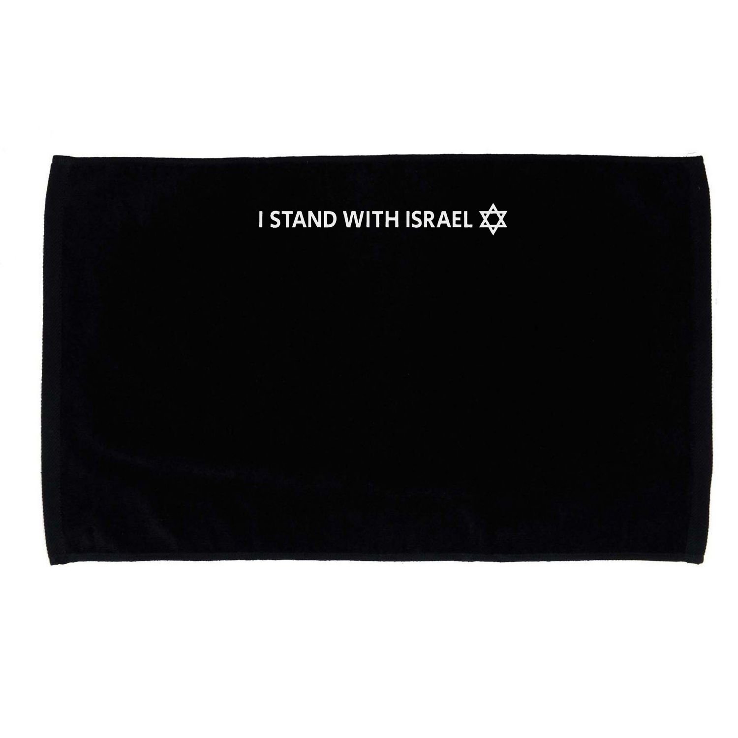 I Stand With Israel Israeli Flag Jewish Star Of David Microfiber Hand Towel
