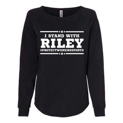 I Stand With Riley Gaines #ProtectWomensSports Womens California Wash Sweatshirt