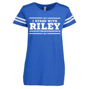 I Stand With Riley Gaines #ProtectWomensSports Enza Ladies Jersey Football T-Shirt