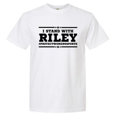 I Stand With Riley Gaines #ProtectWomensSports Garment-Dyed Heavyweight T-Shirt