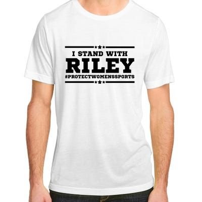 I Stand With Riley Gaines #ProtectWomensSports Adult ChromaSoft Performance T-Shirt